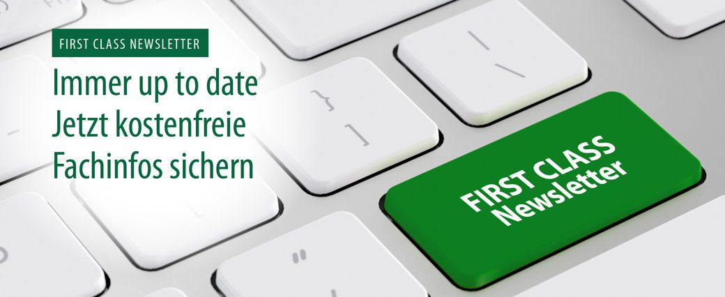 Headerbild mit Text: Immer up to date: Jetzt kostenfreie Fachinfos sichern